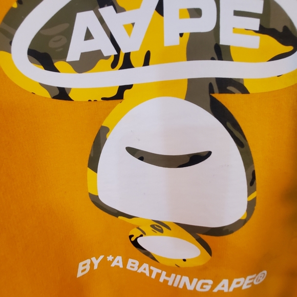 AAPE BY A BATHING APE Men's Medium Camouflage Pattern APUNVS Sweatshirt *flaw*. - Picture 4 of 13